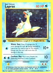 Lapras - 10/62 - Holo Rare - 1st Edition